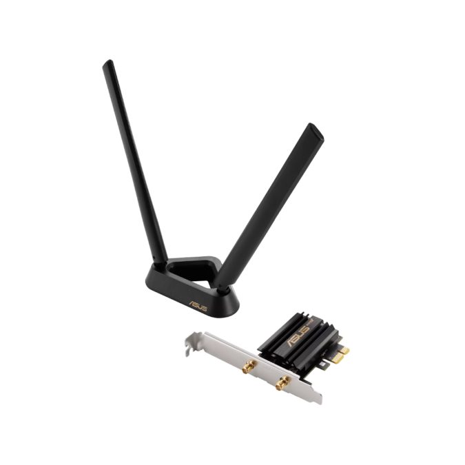 Беспроводной сетевой адаптер, ASUS, PCE-AXE59BT, 802.11/n/ac/ax, AX 3000, Bluetooth® 5.2, 2,4 ГГц / 5 ГГц / 6 ГГц