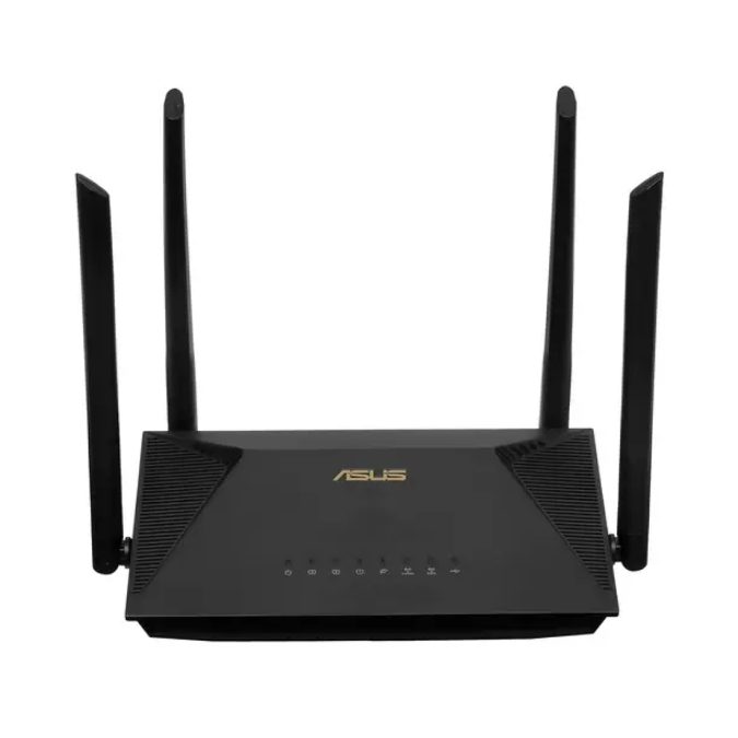 Сетевой маршрутизатор со встроенной беспроводной точкой доступа, ASUS, RT-AX1800U, 802.11/n/ac/ax, AX1800, 1 порт 10/100/1000M WAN, 3 порта 10/100/1000M LAN, 1 порт USB3.2