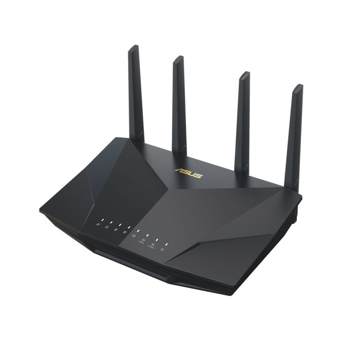 Сетевой маршрутизатор со встроенной беспроводной точкой доступа, ASUS, RT-AX5400, 802.11/n/ac/ax, AX5400, 1 порт 10/100/1000M WAN, 4 порта 10/100/1000M LAN, 1 порт USB3.2