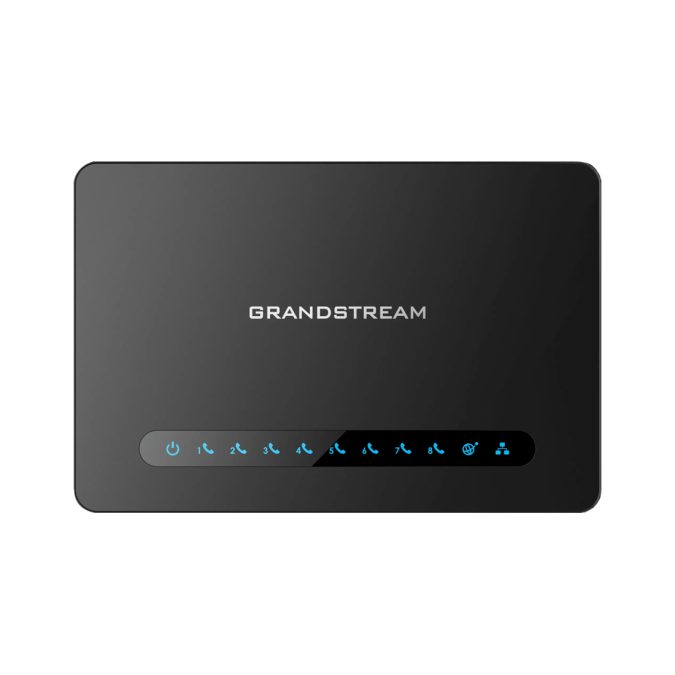 Телефонный адаптер, Grandstream, HT818, VoIP-шлюз, аналоговый FXS-шлюз, 8xFXS RJ11, 2xGE, SIP, NAT, T.38, 2 SIP-профиля