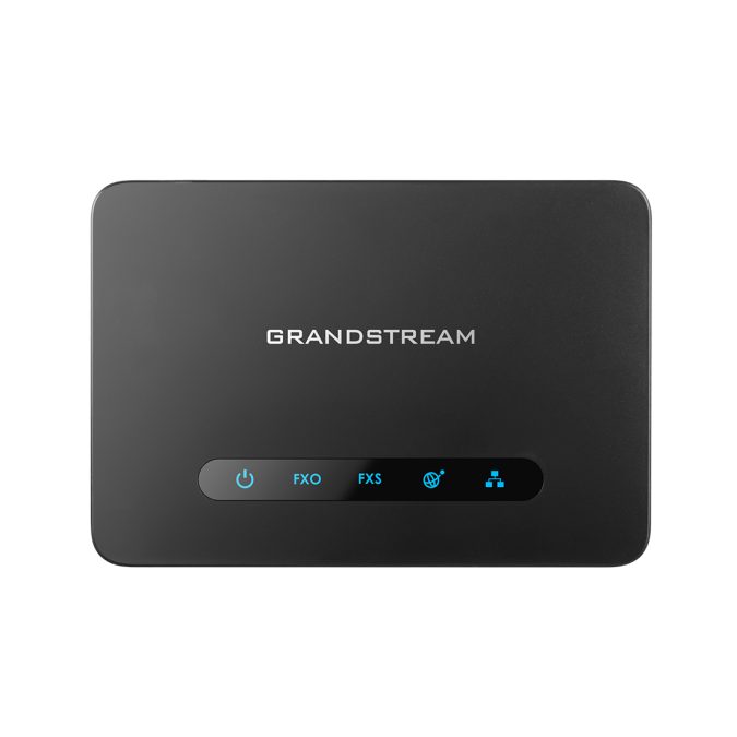 Телефонный адаптер, Grandstream, HT813, VoIP-шлюз, аналоговый FXS/FXO-шлюз, 1xFXS RJ11, 1xFXO RJ11, 2xFE, SIP, NAT, T.38, Lifeline