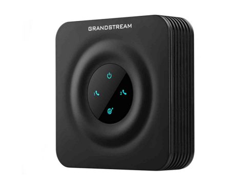 Телефонный адаптер, Grandstream, HT802, VoIP-шлюз, аналоговый FXS-шлюз, 2xFXS RJ11, 1xFE, SIP, T.38, 2 SIP-профиля