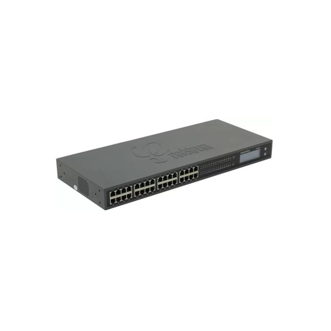 VoIP шлюз, Grandstream GXW4232, 32xFXS RJ11, SIP, 1xGE, 4 SIP-профиля, T.38 Fax, 2x Telco RJ21, TLS/SRTP/HTTPS, 1U