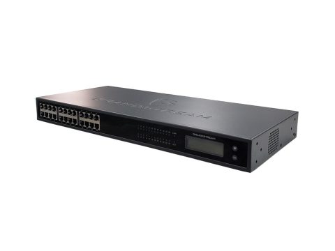 VoIP шлюз, Grandstream, GXW4224, 24xFXS RJ11, SIP, 1xGE, 4 SIP-профиля, T.38 Fax, Telco RJ21, TLS/SRTP/HTTPS, 1U