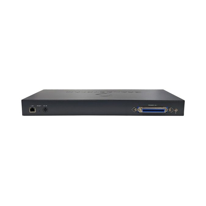 VoIP шлюз, Grandstream, GXW4224, 24xFXS RJ11, SIP, 1xGE, 4 SIP-профиля, T.38 Fax, Telco RJ21, TLS/SRTP/HTTPS, 1U