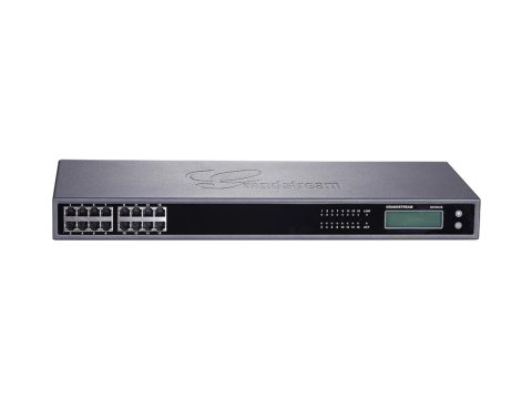 VoIP шлюз, Grandstream, GXW4216, 16xFXS RJ11, SIP, 1xGE, 16 SIP-аккаунтов, 4 SIP-профиля, T.38 Fax, TLS/SRTP, 1U