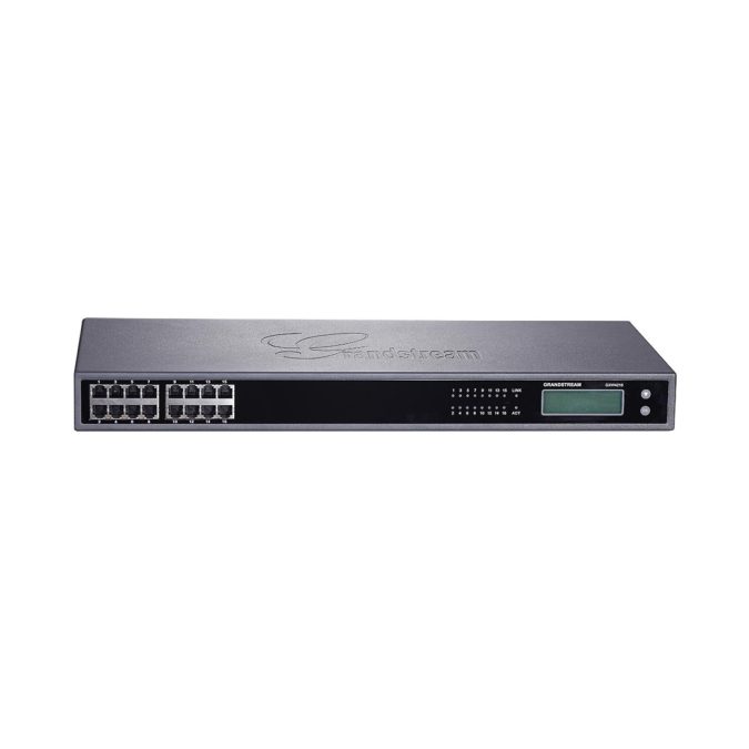 VoIP шлюз, Grandstream, GXW4216, 16xFXS RJ11, SIP, 1xGE, 16 SIP-аккаунтов, 4 SIP-профиля, T.38 Fax, TLS/SRTP, 1U