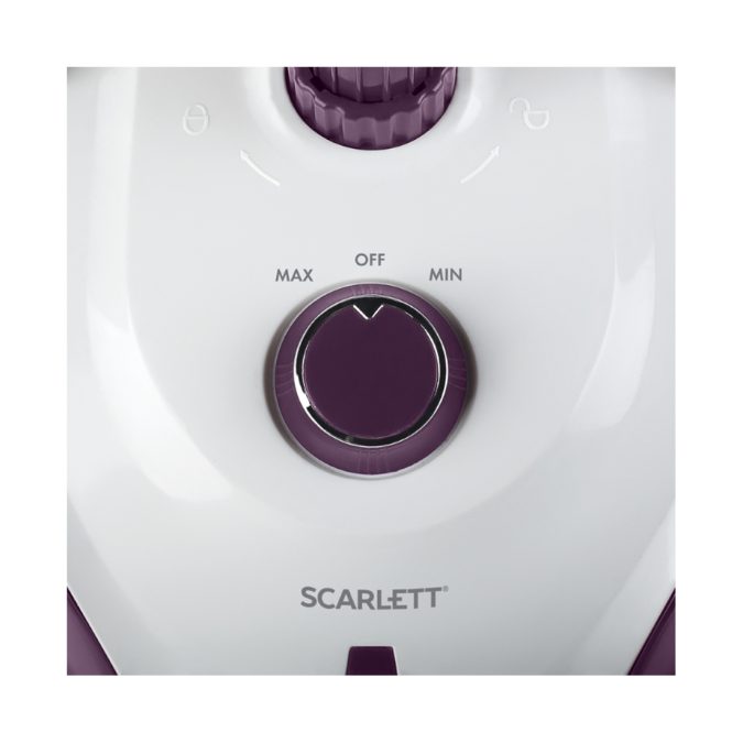 Отпариватель, Scarlett, SC-GS130S09, Мощность 1950 Вт, Регулируемый пар до 45 г/мин, Резервуар для воды 2000 мл, Покрытие подошвы Сталь, Вешалка для одежды, Готовность к работе 45 сек, 11 режимов, Длина электрошнура 1.3 м, Съемная доска , Использование в горизонтальном и вертикальном положении, Фиолетовый