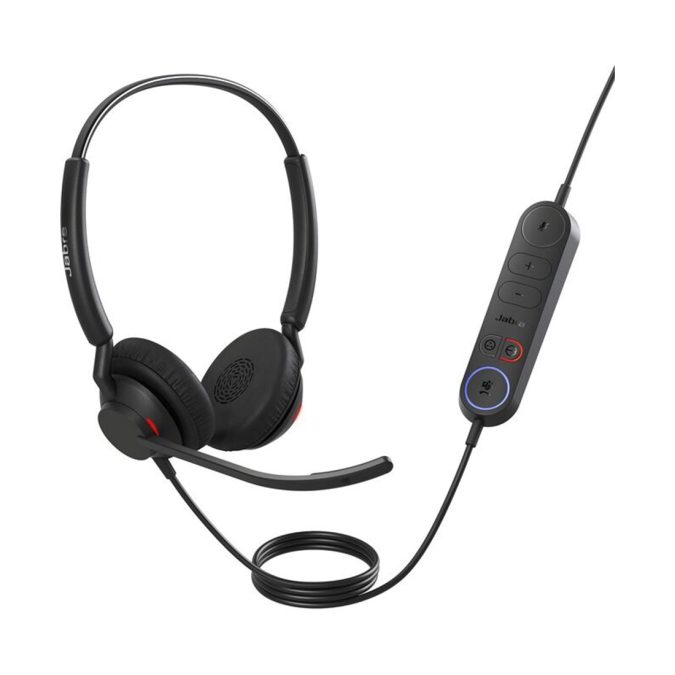Гарнитура, Jabra, 4099-413-279, Jabra Engage 40 - (Inline Link) USB-A MS Stereo, Проводная, Защита слуха PeakStop, Размер динамика: 20 мм, -10°C to + 50°C, 2 x MEMS