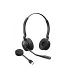 Гарнитура, Jabra, 9559-430-111, Jabra Engage 55 UC Stereo USB-C, EMEA, Беспроводная, Шумоподавление, защита органов слуха : Jabra SafeTone™ 2.0, PeakStop 106, -10°C to + 50°C