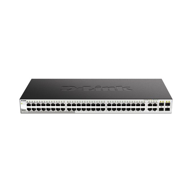 Коммутатор, D-Link, DGS-1210-52/F3A, Управляемый L2, 48 портов 10/100/1000Base-T, 4 комбо-порта 100/1000Base-T/SFP, Стоечный