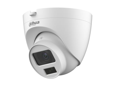HDCVI видеокамера, Dahua, DH-HAC-HDW1200CLQP-IL-A-0280B, купольная, 2 Мп, интеллектуальная камера с двойным светом