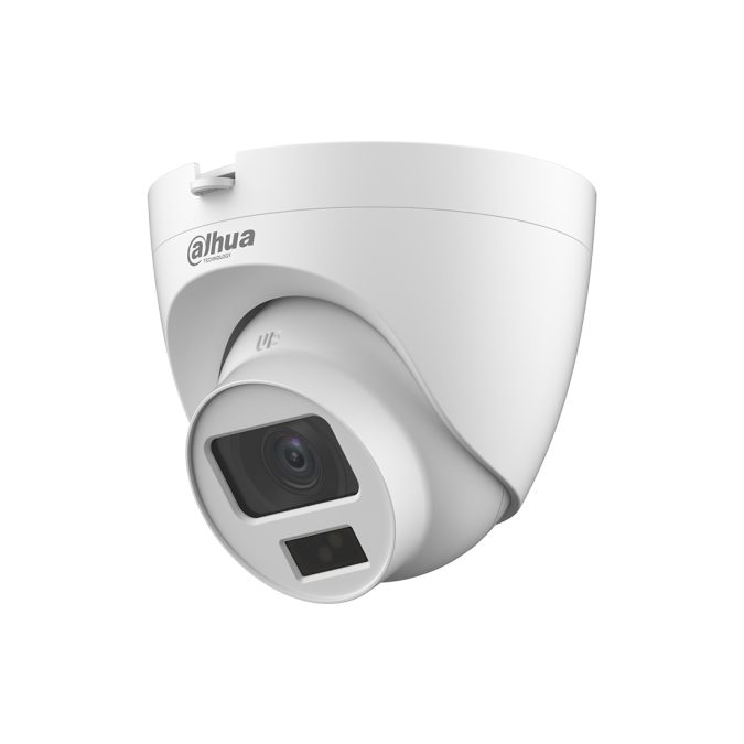 HDCVI видеокамера, Dahua, DH-HAC-HDW1200CLQP-IL-A-0280B, купольная, 2 Мп, интеллектуальная камера с двойным светом