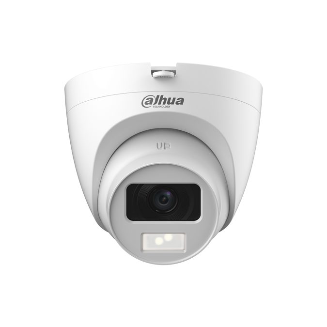 HDCVI видеокамера, Dahua, DH-HAC-HDW1200CLQP-IL-A-0280B, купольная, 2 Мп, интеллектуальная камера с двойным светом