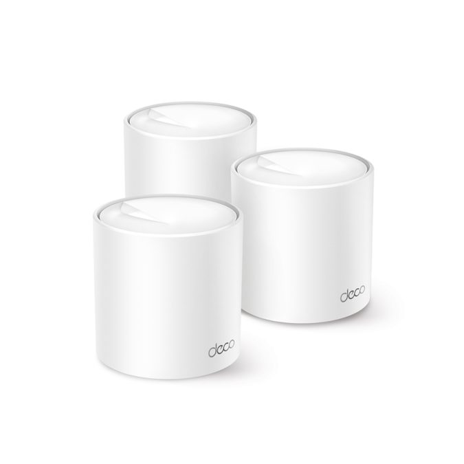 Беспроводная MESH-система Wi-Fi, TP-Link, Deco X50(3-pack), AX3000, Wi-Fi 6, 2,4 ГГц/5 ГГц, 802.11a/b/g/n/ac/ax, 3 порта 10/100/1000M WAN/LAN, 3 модуля в комплекте