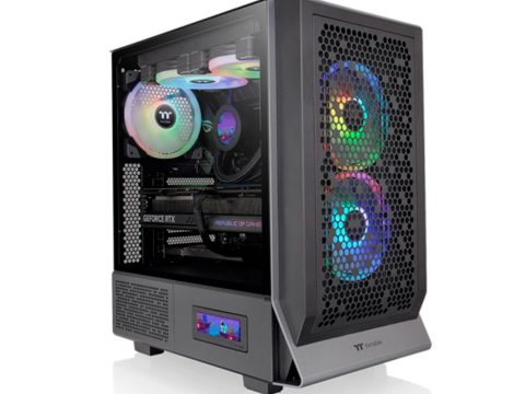 Компьютерный корпус, Thermaltake, Ceres 300 TG ARGB, CA-1Y2-00M1WN-00, Mid Tower, Mini-ITX/M-ATX/ATX/E-ATX, USB 3.0*2/Type C*1, HD-Audio+Mic, 2*140 мм CT140 ARGB fan /1*140мм CT140, Высота процессорного кулера до 185мм, Длина VGA до 370 мм, 1*3.5"/2*2.5", Сталь, Закаленное стекло 4мм, 475*245*463мм, Без Б/П, Черный