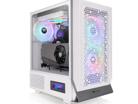 Компьютерный корпус, Thermaltake, Ceres 300 TG ARGB Snow, CA-1Y2-00M6WN-00, Mid Tower, Mini-ITX/M-ATX/ATX/E-ATX, USB 3.0*2/Type C*1, HD-Audio+Mic, 2*140 мм CT140 ARGB fan/1*140мм CT140, Высота процессорного кулера до 185мм, Длина VGA до 370 мм, 1*3.5"/2*2.5", Сталь, Закаленное стекло 4мм, 475*245*463мм, Без Б/П, Белый