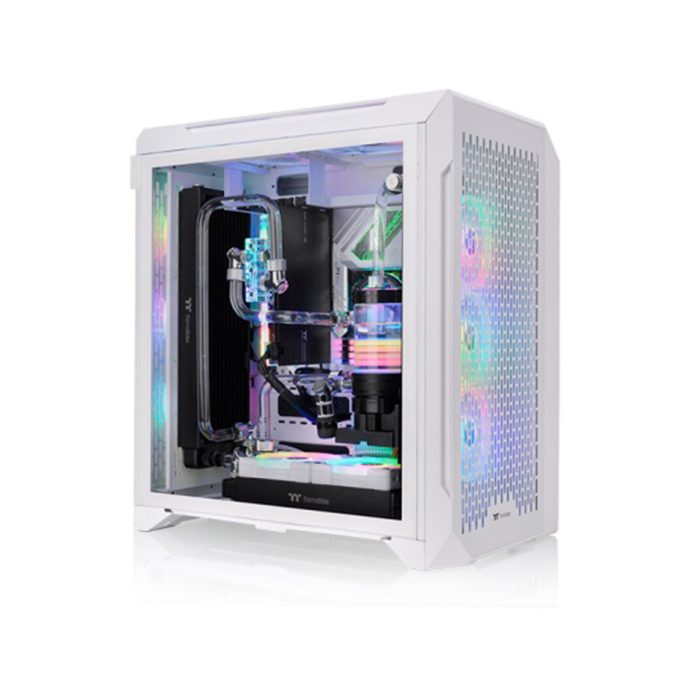 Компьютерный корпус, Thermaltake, CTE C700 Air Snow, CA-1X7-00F6WN-00, Mid Tower, Mini-ITX/M-ATX/ATX/E-ATX, USB 3.2 (Gen 2) Type-C*1, USB 3.0*2, HD Audio, Кулер 3*140 мм CT140 fan, Высота процессорного кулера до 190мм, Длина VGA до 410мм, 6*3,5"/7*2,5", Сталь / термопластик, 4мм Закаленное стекло, 566.5*327.6*505.5мм, Без Б/П, Белый