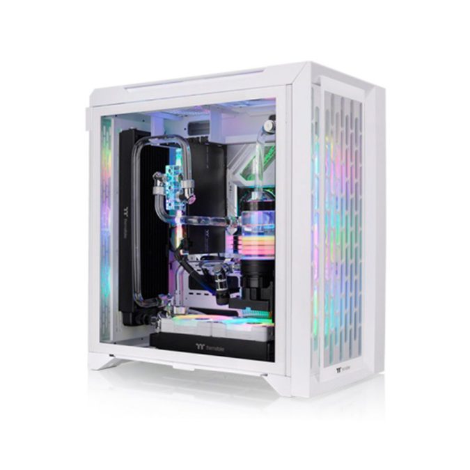 Компьютерный корпус, Thermaltake, CTE C700 TG ARGB Snow, CA-1X7-00F6WN-01, Mid Tower, Mini-ITX/M-ATX/ATX/E-ATX, USB 3.2 (Gen 2) Type-C*1, USB 3.0*2, HD Audio, Кулер 3*140 мм CT140 white fan, 7*3,5"/6*2,5", Высота процессорного кулера до 190мм, Длина VGA до 410мм, Сталь/Пластик, Закаленное стекло, 566.5*327.6*505.5мм, Без Б/П, Белый