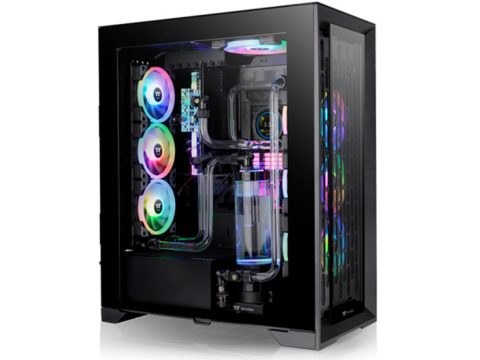 Компьютерный корпус, Thermaltake, CTE T500 TG ARGB, CA-1X8-00F1WN-01, Full Tower, Mini-ITX/M-ATX/ATX/E-ATX, USB 3.0*2/Type C*1, HD-Audio+Mic, Кулер 3*140 мм CT140 ARGB fan, Высота процессорного кулера до 195мм, Длина VGA до 385мм, 4*3,5"/6*2,5", Сталь/Пластик, Закаленное стекло, 615*275*516мм, Без Б/П, Черный