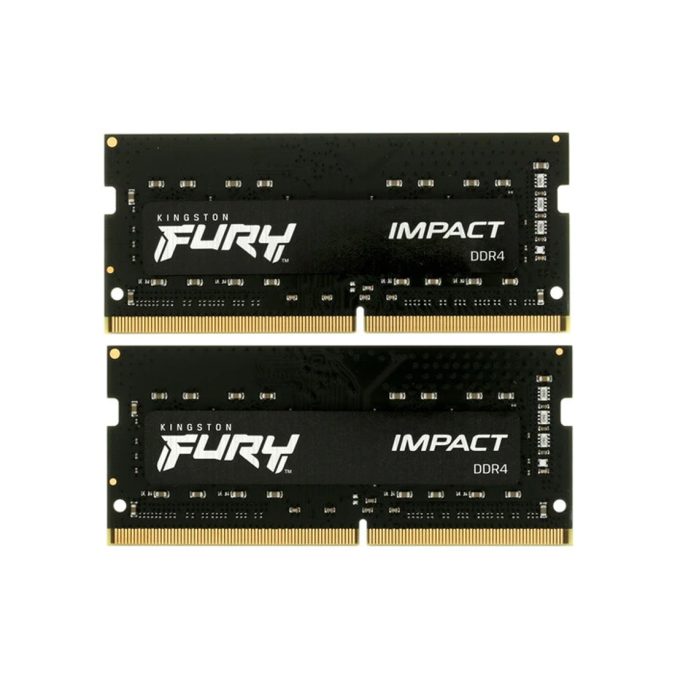 Комплект модулей памяти для ноутбука, Kingston, FURY Impact, KF432S20IBK2/16 (Kit 2x8GB), DDR4, 16GB, SO-DIMM