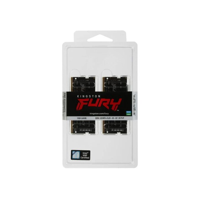 Комплект модулей памяти для ноутбука, Kingston, FURY Impact, KF432S20IBK2/16 (Kit 2x8GB), DDR4, 16GB, SO-DIMM