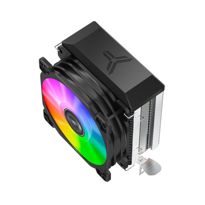 Кулер для процессора, Jonsbo, CR-1200E Black, INTEL: LGA 115X/1200/1700, AMD AM4/AM5, TDP 95W, 92мм, 2000 об/мин, 36,2 CFM, 26.3 dB(A), 3 pin, 93x63x128мм, Чёрный