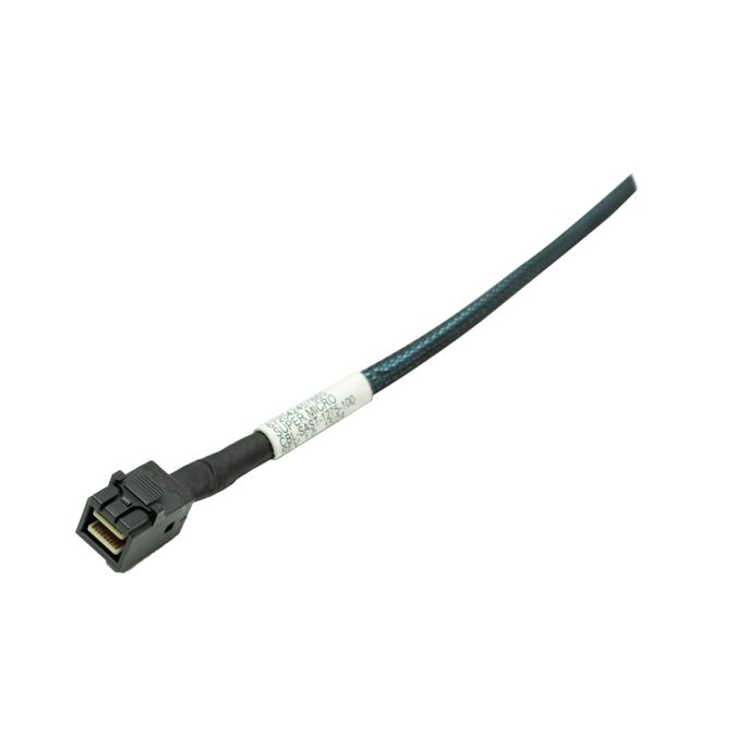 Кабель интерфейсный Slim SAS/SATA, Supermicro, CBL-SAST-1275-100, HD x4 (STR) to Slimline x4 (LE), INT, 75cm, 100 OH