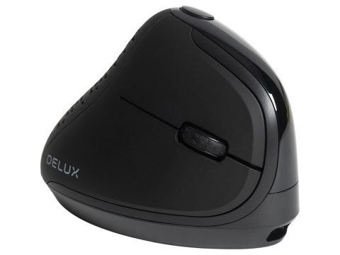 Компьютерная мышь, Delux, M618XSD, 2.4 G, Bluetooth 5.0, 800/1200/1600/2400/4000 dpi, Батарея 1000 Mah, Type-C, Черный