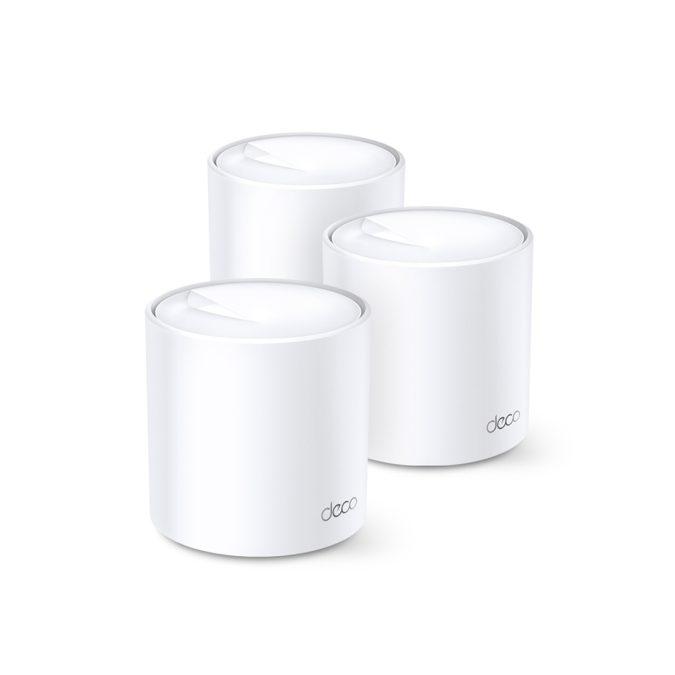 Беспроводная MESH-система Wi-Fi, TP-Link, Deco X60(3-pack), AX5400, Wi-Fi 6, 2,4 ГГц/5 ГГц, 802.11a/b/g/n/ac/ax,2 порта 10/100/1000M WAN/LAN 3 модуля в комплекте