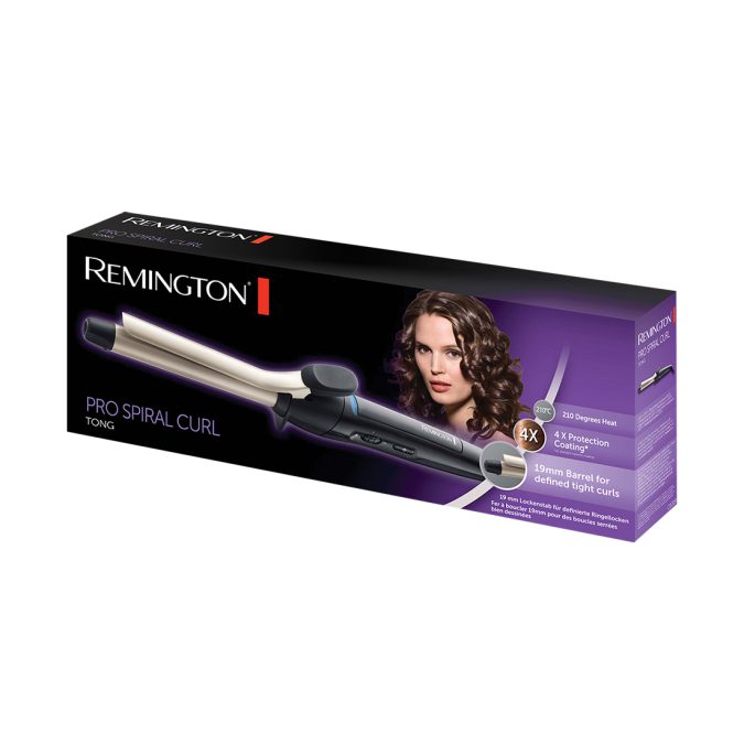 Плойка с зажимом, Remington, CI5319, 35W, Диаметр щипцов 19мм, Длина шнура 180 см, Диапазон температуры нагрева 150-200 °С, Керамика, Черный