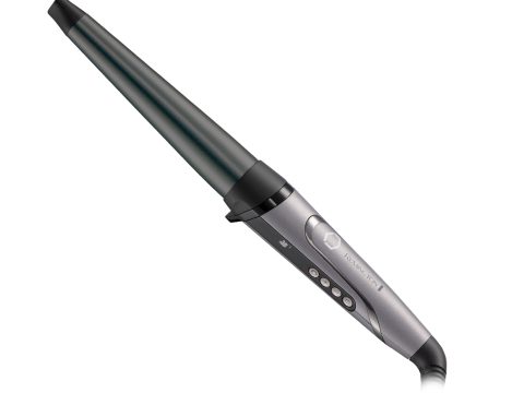 Плойка конусная, Remington, CI98X8, Мощность 56W, 9 режимов нагрева, Температура нагрева 130- 210°C, Автоотключение, Серебристый