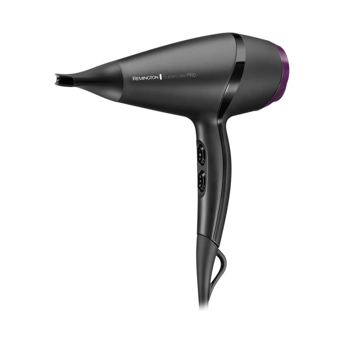 Фен, Remington, AC7100, Мощность 2100W, 2 скоростных режима, 3 температурных режима, AC мотор, Длина шнура электропитания 180см, Черный
