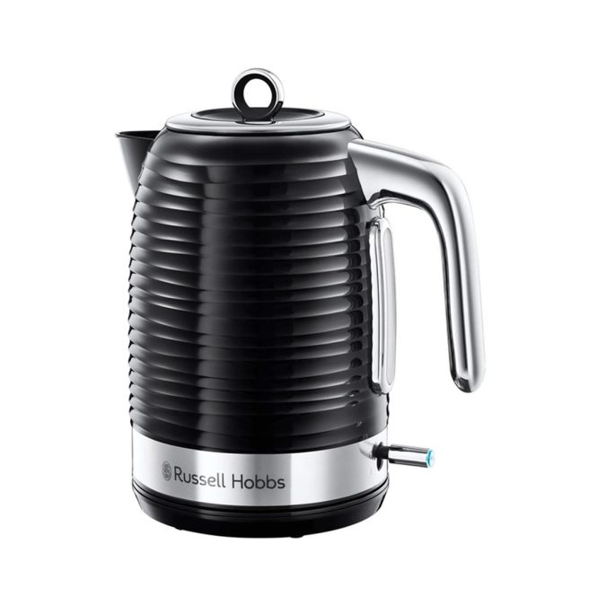 Чайник электрический, Russell Hobbs, 24361-70, Объем 1.7л, Пластик, Защита от перегрева, Выключение при снятии с базы, Мощность 2400W, Черный