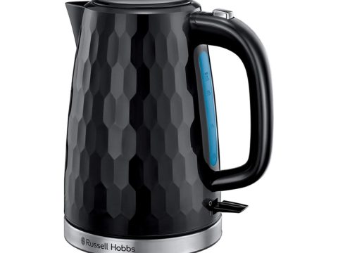 Чайник электрический, Russell Hobbs, 26051-70, Объем 1.7л, Пластик, Защита от перегрева, Выключение при снятии с базы, Мощность 2400W, Черный