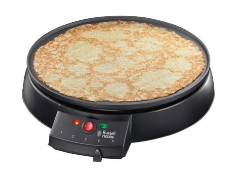 Блинница настольная, Russell Hobbs, 20920-56, Мощность 1200W, Металл, Пластик, Диаметр 30см, Световая индикация нагрева, Регулятор температуры, Антипригарное покрытие, Черный