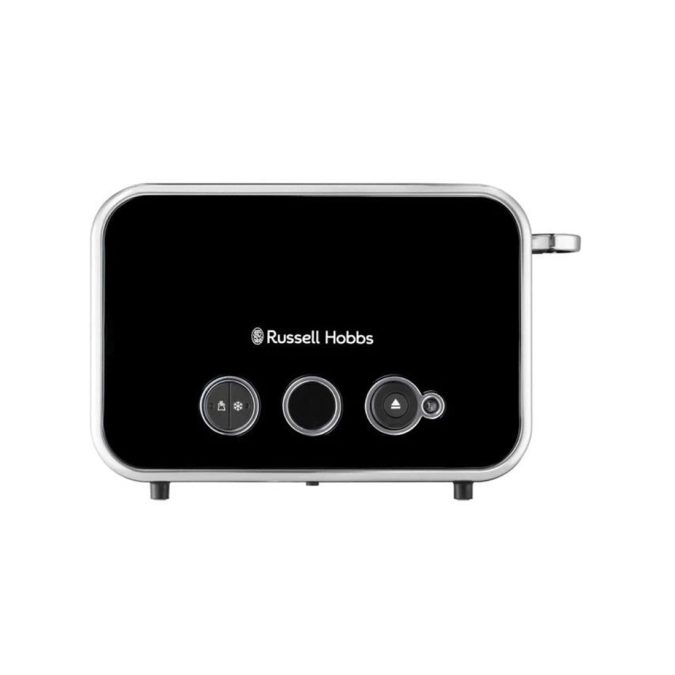 Тостер, Russell Hobbs, 26430-56, Мощность 1670W, 2 отделения, 6 режимов обжаривания, Нержавеющая сталь, Подогрев, Размораживание, «Пауза» во время приготовления, Подъем маленьких тостов, Черный