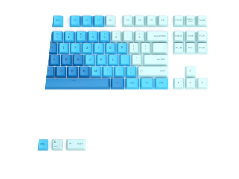 Набор кнопок на клавиатуру, Glorious, GPBT Keycaps Carribean Ocean, GLO-KC-GPBT-CO, 115 кнопок, PBT пластик, Синий/голубой