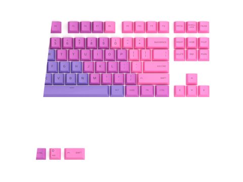 Набор кнопок на клавиатуру, Glorious, GPBT Keycaps Nebula, GLO-KC-GPBT-N, 115 кнопок, PBT пластик, Фиолетовый/розовый