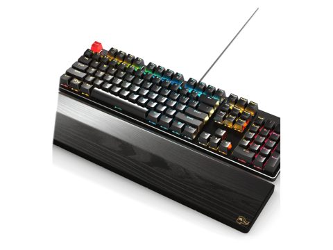 Подставка эргономическая под запястья, Glorious, Wrist Rest Full Size, GV-100-DARK, 430x100x19, Дерево, Резиновая основа, Черный