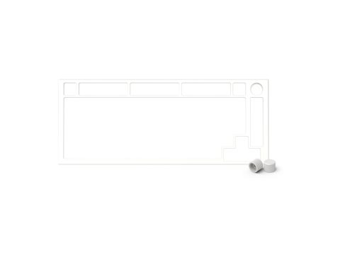 Запчасть к клавиатуре верхняя панель, Glorious, GMMK Pro Top Frame, GLO-ACC-P75-TF-EW, алюминий, белый