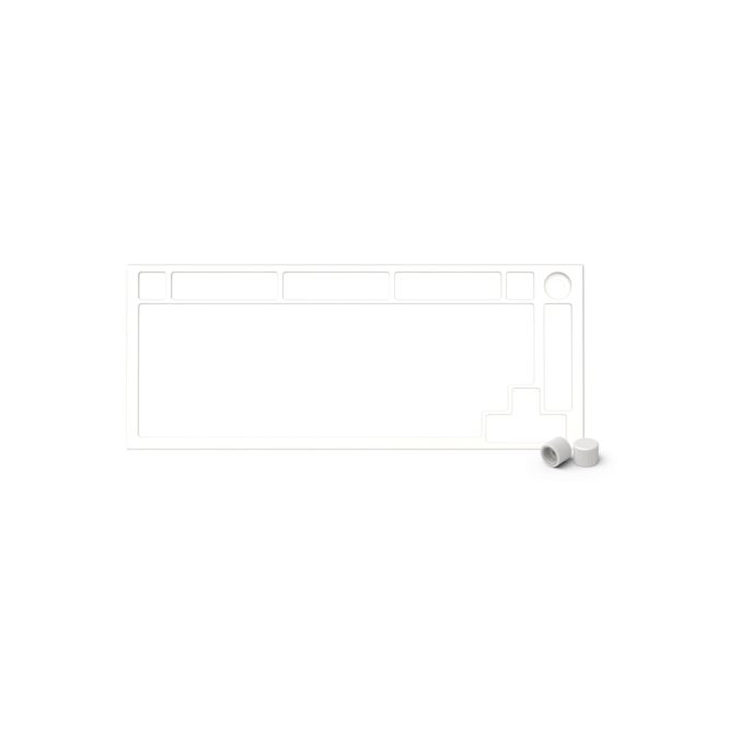 Запчасть к клавиатуре верхняя панель, Glorious, GMMK Pro Top Frame, GLO-ACC-P75-TF-EW, алюминий, белый