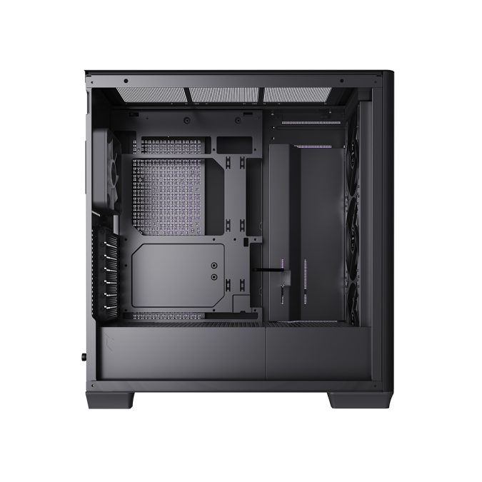 Компьютерный корпус, Aerocool, APNX C1 BK (C1-R-BK-v1), ATX/Micro ATX, USB 1*Type C/2*3.0 , HD-Audio+Mic, Кулер 4*12 ARGB см, Высота процессорного кулера до 166 мм, Длина VGA до 395мм, 3*3.5"/3*2.5", Толщина 0,8мм, 502x230x464мм, Без Б/П, Чёрный