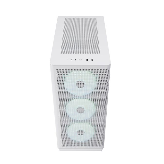 Компьютерный корпус, Aerocool, APNX C1 WH (C1-R-WT-v1), ATX/Micro ATX, USB 1*Type C/2*3.0 , HD-Audio+Mic, Кулер 4*12см ARGB, Высота процессорного кулера до 166 мм, Длина VGA до 395мм, 3*3.5"/3*2.5", Толщина 0,8мм, 502x230x464мм, Без Б/П, Белый