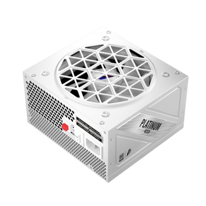 Блок питания, 1STPLAYER, NGDP HA-1000BA3-WH, 1000W, ATX 3.0, APFC, PLATINUM, 20+4pin, 2*4+4pin, 12*Sata, 4*Molex, 4*PCI-E 6+2pin, 1*(16pin)12VHPWR, Modular, Вентилятор 12см, 140х150х86 мм, Белый