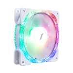 Комплект кулеров для кейса, 1STPLAYER, FIREMOON M1-D-W COMBO, 3х120мм RGB, 27.8 dB(A), RGB , 1200 об/мин, 48.3 CFM, 6-pin, 120*120*25 мм, Белый
