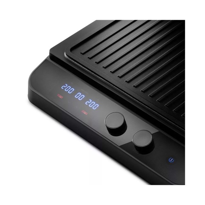 Гриль, Kitfort, КТ-1636, Мощность 1800 Вт, Макс. температура нагрева 230°C, Регулировка t, Размер панелей 27 х 24 см, Индикация нагрева, Индикация включения, Съёмные панели, Стальной