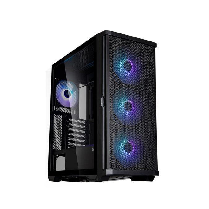 Компьютерный корпус, Zalman, Z10 PLUS, Mid Tower, ATX / mATX / Mini-ITX, 2*USB 3.0, 1*USB Type-C, HD Audio/Mic, Кулер 4*14см ARGB, Высота процессорного кулера 173мм, Длина VGA до 395 мм, Количество отсеков 2*3.5"/2*2.5" , 481*220*488 мм, Без Б/П, Черный
