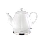 Чайник электрический, Centek, CT-0062, 2.0л, 2000W, Супербелая керамика, Рельефный корпус, Белый