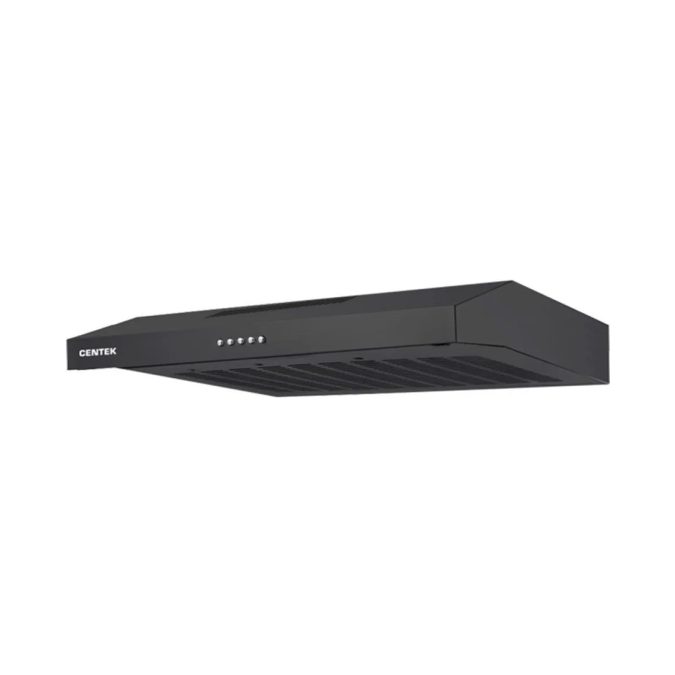 Вытяжка, Centek, CT-1801-60, Козырьковая, Ширина 60см, 350 м3*час, 120W, 3 скорости, LED, Black